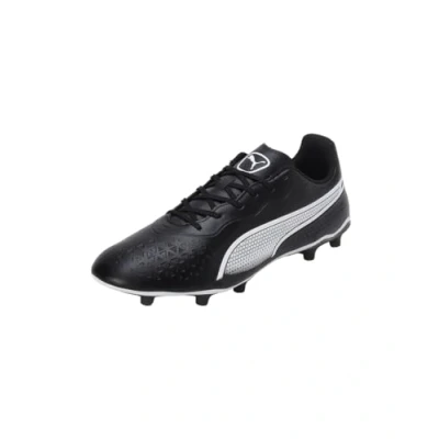 Image of Puma KING Match FG/AG Moulded stud football boots, Men&#039;s, Size: 11, Black/white High quality imitation leather