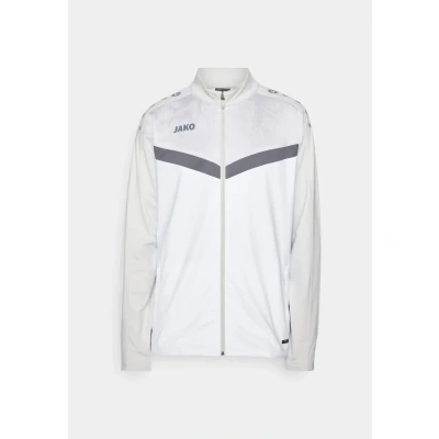 Image of JAKO Iconic Training jacket, Men&#039;s, Size: Small, Weiß/soft grey/anthra light