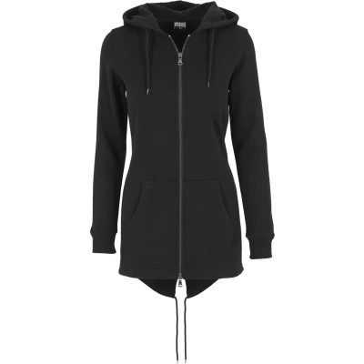 Image of Urban Classics Parka Zipup sweatshirt, Women&#039;s, Size: XS, Black