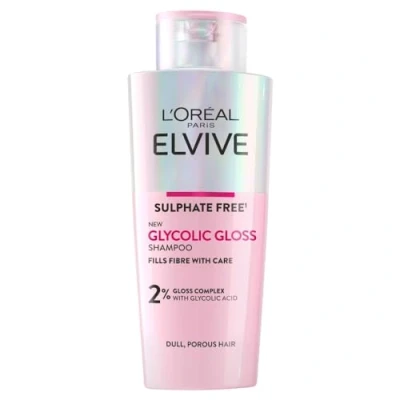 Image of L&#039;Oréal Paris Elvive Glycolic Gloss Sulphate Free Shampoo for Dull Hair 200ml