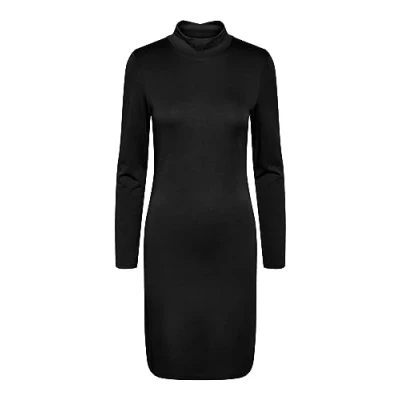 Image of Pieces Pcnaya Tneck Shift dress, Women&#039;s, Size: XS, Black