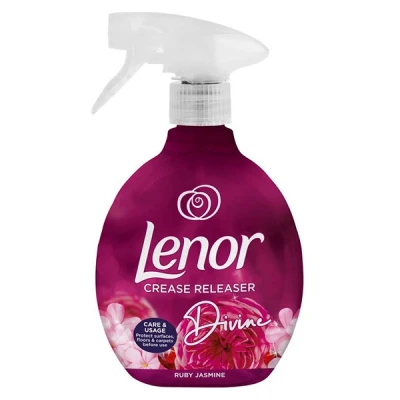 Image of Lenor Crease Release Divine Ruby Jasmine 2 X 500ML Removes Creases Iron
