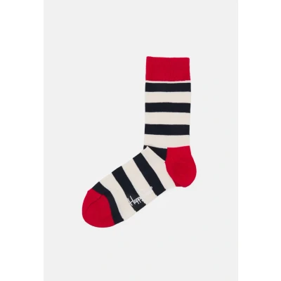Image of Happy Socks Stripe SOCK Unisex Socks, Size: 7.5 11.5, Multi red
