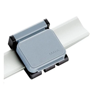 Image of Maul Magnetic Clip V, Automatic Snap Shut System, Adjustable, 36 x 40 11 mm, Grey, 10 Pieces