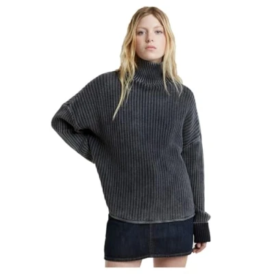 Image of G STAR Loose Turtle NECK Jumper, Women&#039;s, Size: XS, Osaka blue