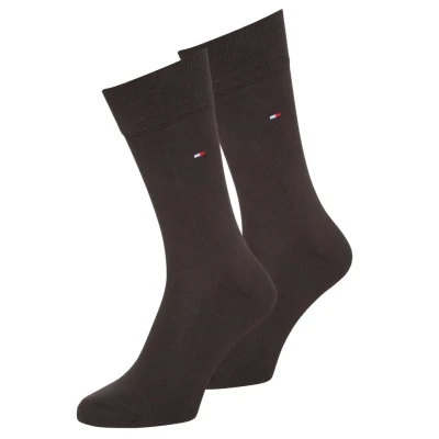 Image of Tommy Hilfiger Classic 2P Socks, Men&#039;s, Size: 6 8, Kensington brown
