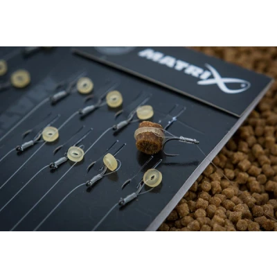 Image of Matrix MXC 4 Size 14 Barbless / 0.20mm 18&quot; (45cm) X Strong Bait Band 8 Coarse rig