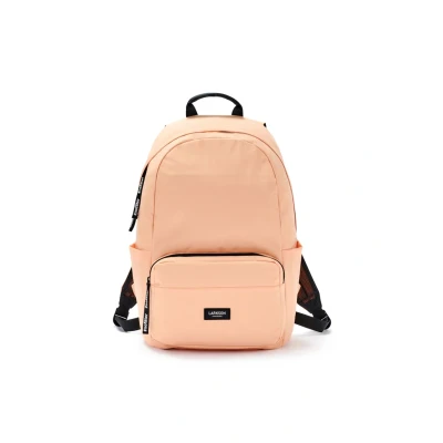 Image of LARKSON School Backpack Girls &amp; Boys No 3 Rucksack for School, University Travel Laptop Compartment 16 inch Water Repellant, Peach, One Size