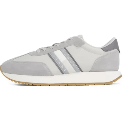 Image of Tommy Jeans Men&#039;s TJM Retro Runner Em0em01502 Sneakers, Grey Granite Road, 9 UK