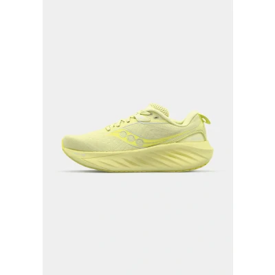 Image of Saucony Triumph 22 Road running shoes, Women&#039;s, Size: 3.5, Sunny/citron Textile/synthetics