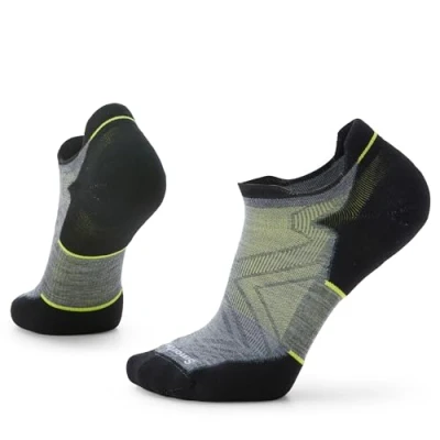 Image of Smartwool RUN Targeted Cushion LOW Ankle Sports socks, Size: 8 10.5, Medium gray