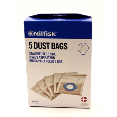 Image of Nilfisk 82095000 vacuum cleaner bag gs / gm /ga dust bags x 5