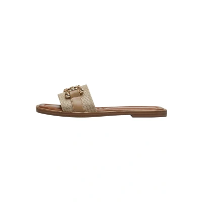 Image of Tamaris Mules, Women&#039;s, Size: 7.5, Beige Textile/synthetics