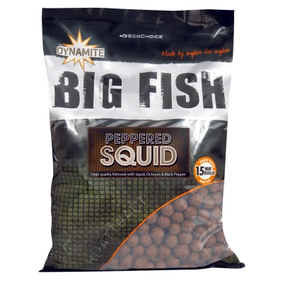 Image of Dynamite Baits Peppered Squid Boilies 15mm (1.8kg)