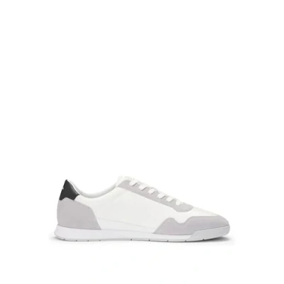 Image of BOSS Titanium Trainers white, Men&#039;s, Size: 11, White Leather and textile