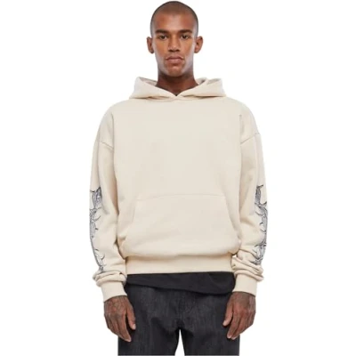 Image of Upscale by Mister Tee GOD Loyalty LOVE Ultraheavy Hoodie, Men&#039;s, Size: XS, Sand