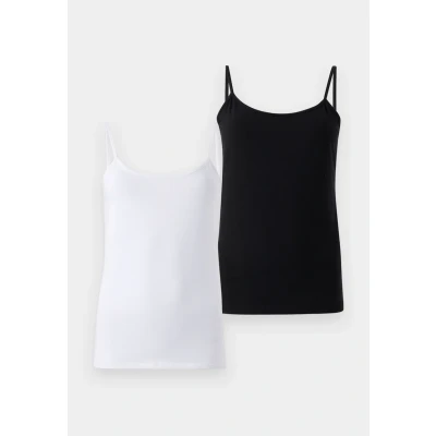 Image of ONLY Onllove Singlet 2PACK Top, Women&#039;s, Size: XS, Black/white