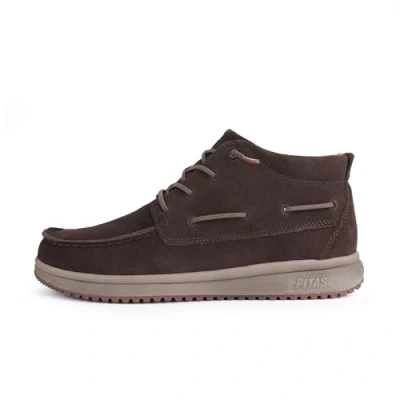 Image of WALK IN PITAS TIMOR SUEDE Men&#039;s Casual Boots Split Ankle Urban Low Top Boot Comfortable Boys Shoes Winter Sneakers Shoes, brown, 45 EU