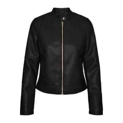 Image of Vero Moda Vmdixiemaria Short Coated Faux leather jacket, Women&#039;s, Size: XS, Black