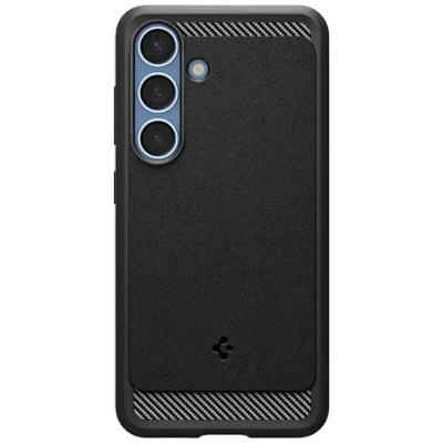 Image of Spigen Rugged Armor TPU Back Cover Black Samsung Galaxy S25