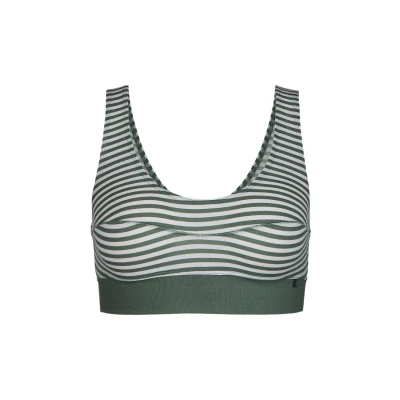 Image of Calida Elastic Bustier, Women&#039;s, Size: 10/12, Laurel green print