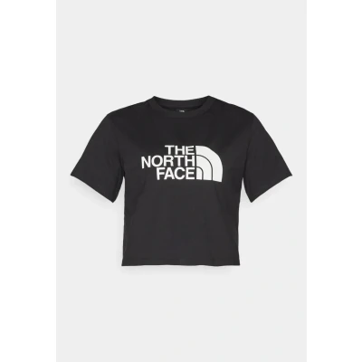 Image of The North Face Cropped EASY TEE Print Tshirt, Women&#039;s, Size: 8/10, Black