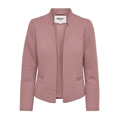 Image of ONLY Onladdy Linea Blazer, Women&#039;s, Size: 8, Withered rose