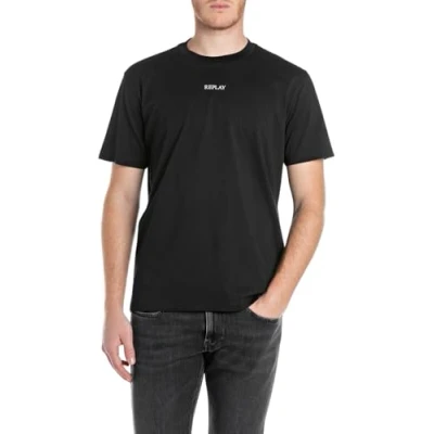 Image of Replay Men&#039;s T Shirt, 098 Black, M