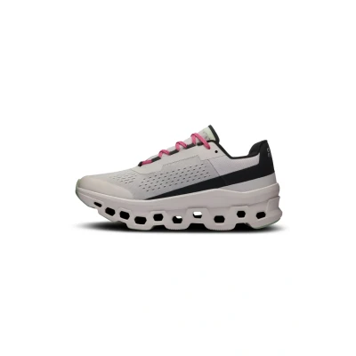 Image of On Cloudmonster Road running shoes Frost black, Men&#039;s, Size: 8.5, black Polyester