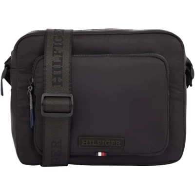 Image of Tommy Hilfiger Unisex Across body bag, Size: One Size, Black