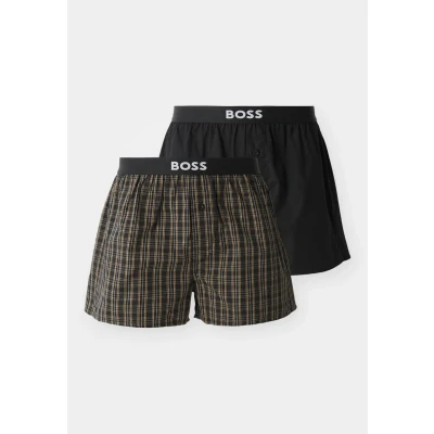 Image of BOSS 2 PACK Boxer shorts, Men&#039;s, Size: Large, Black