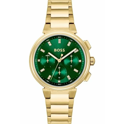 Image of BOSS Chronograph watch, Women&#039;s, Size: One Size, Grün