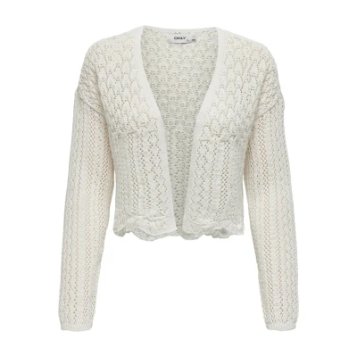Image of ONLY Onlnola LIFE OPEN Cardigan Cardigan, Women&#039;s, Size: Large, Cloud dancer