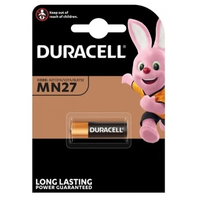 Image of Duracell MN27 Single Use Battery Alkaline MN27, Battery, Alkaline, 12 V, 1 Piece(s), 18 mAh,