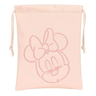 Image of SAFTA Unisex Kid&#039;s Article Minnie Mouse Baby Snack Bag, Multicoloured, M, Casual