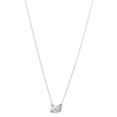 Image of Swarovski Dancing SWAN Necklace Necklace, Women&#039;s, Size: One Size, White