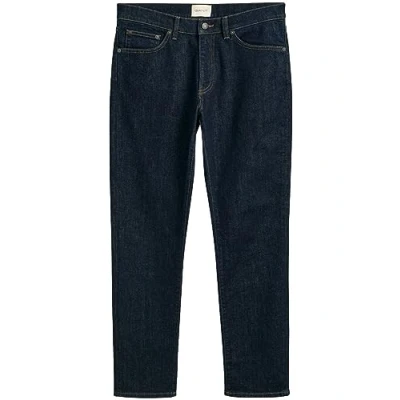 Image of GANT Herren Slim Jeans MIT SCHMALER Passform, Dark Blue, 30W / 30L