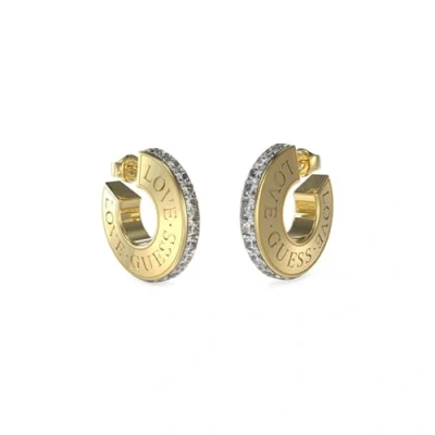 Image of Guess Earrings Yellow goldcoloured, Women&#039;s, Size: One Size, gold coloured