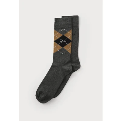Image of BOSS Men&#039;s 2P RS Argyle Col CC Regular Socks, Dark Blue, 43 46, 9 11