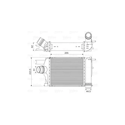 Image of Intercooler, charger VALEO 818609