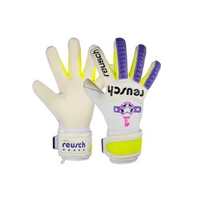 Image of Reusch Legacy Pro Am Gold X Adult Goalkeeper Gloves with Evolution Negative Cut, 9