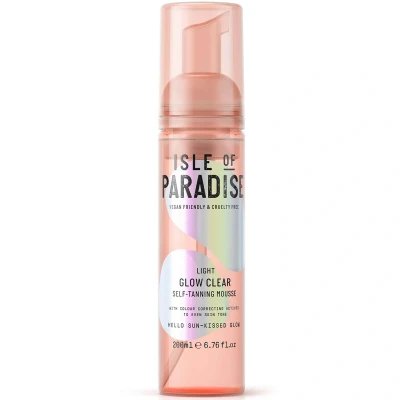 Image of Isle of Paradise Glow Clear Self Tanning Mousse Light 200ml