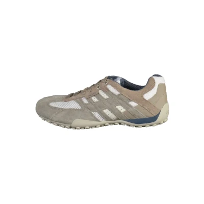 Image of Geox Men&#039;s U Snake K Trainers, Grey / White, 13 UK