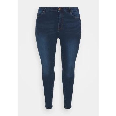 Image of VERO MODA CURVE Women&#039;s Jeans, Dark Denim Blue, 48W / 32L