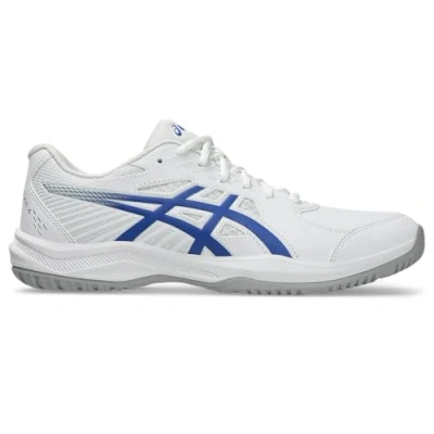 Image of Asics Court Slide 4 Multicourt tennis shoes, Men&#039;s, Size: 11, White/dark blue shoes