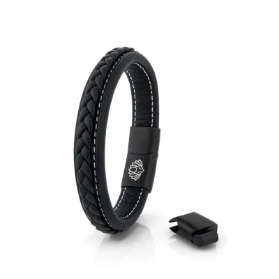 Image of Akitsune MATT Bracelet, Men&#039;s, Size: 7,09&#039;&#039;, Schwarz