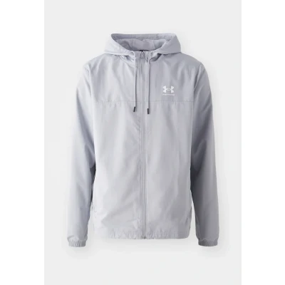 Image of Under Armour Rival Windbreaker Windbreaker, Men&#039;s, Size: XL, Mod gray/white