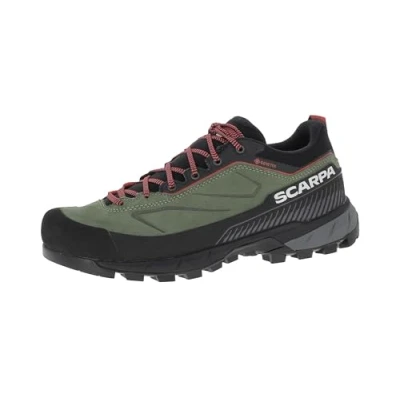 Image of Scarpa Rapid XT GTX WMN Women&#039;s Waterproof Approach Shoes with Suede Upper and Grippy Vibram Sole Hiking Trekking Shoes, Birch Coral, 42 EU