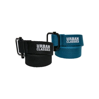 Image of Urban Classics 2 PACK Belt for kids, Size: S/M, Black green