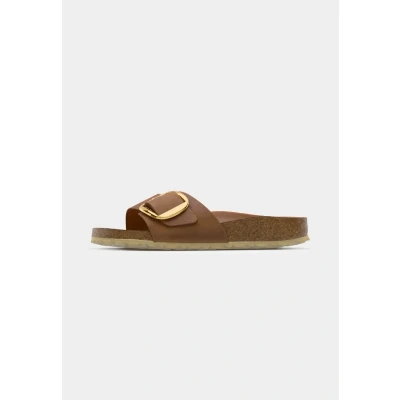 Image of Birkenstock Madrid Mules, Women&#039;s, Size: 5, Cognac Leather
